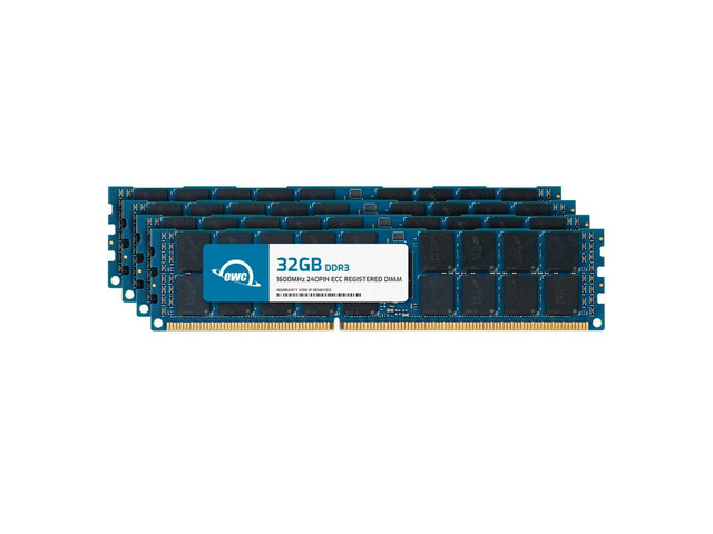 OWC 128GB (4x32GB) DDR3 1600 PC3-12800 CL11 4Rx4 240-pin 1.5V ECC ...