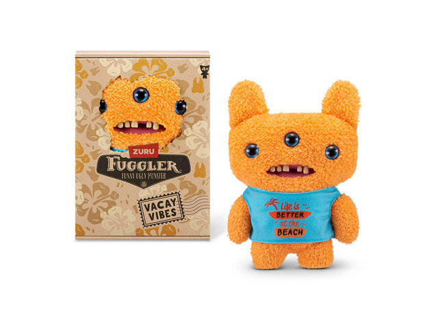 First Fuggler Design Zuru Fuggler Vacay Vibes Reek-O Orange Funny Ugly Monster Plush Toy 9 ...