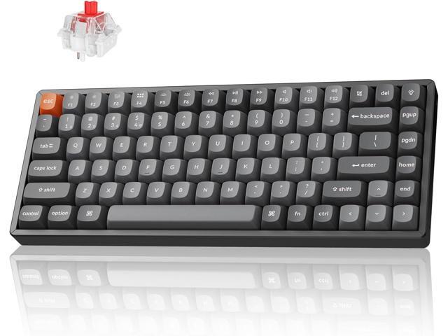 Keychron K2 Max 75% Mechanical Keyboard Aluminum Red Switches Black