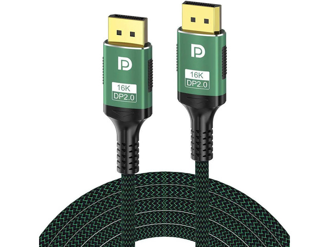 10FT DP to DP Cable 2.0 [VESA Certified] DP2.0 80Gbps Support 16K@60Hz ...