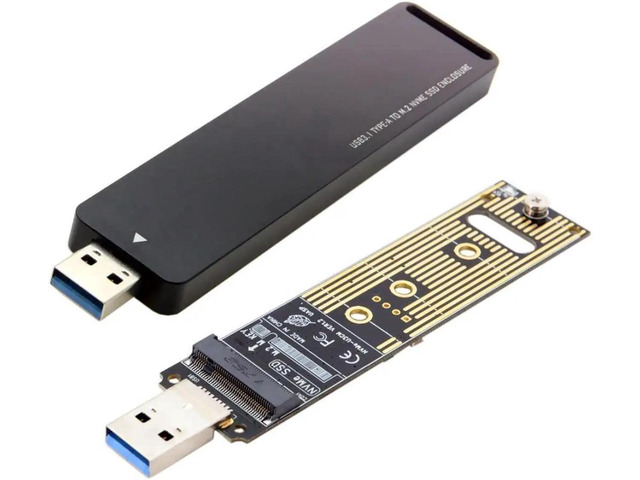 Computer Battery Multimeter M.2 NVMe to USB 3.1 Converter Fixes Dead Laptop Solid State Drive Data