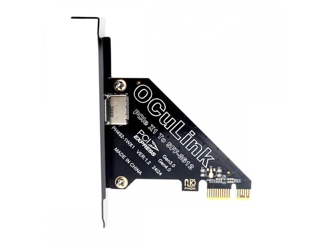 ENFAIN PCI-Express 4.0 PCIE 1x to Oculink SFF-8612 SFF-8611 Host Card ...