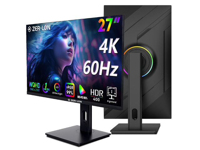 27 inch UHD Gaming Monitor, 3840 x 2160 60Hz IPS Computer Monitor ...