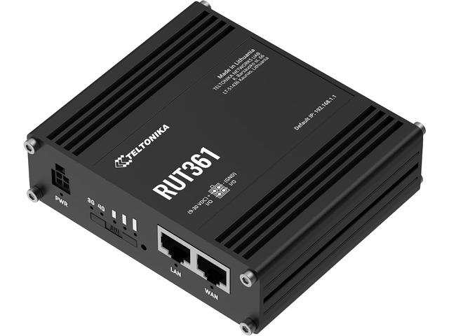 Teltonika RUT361 Industrial 4G LTE Router Compact & Rugged Cellular ...