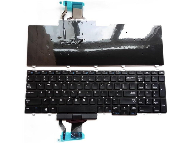 Clavier Dell Latitude E5550 E5570 5580 5590 – Reconditionné, Rétroéclairé, AZERTY Allemand