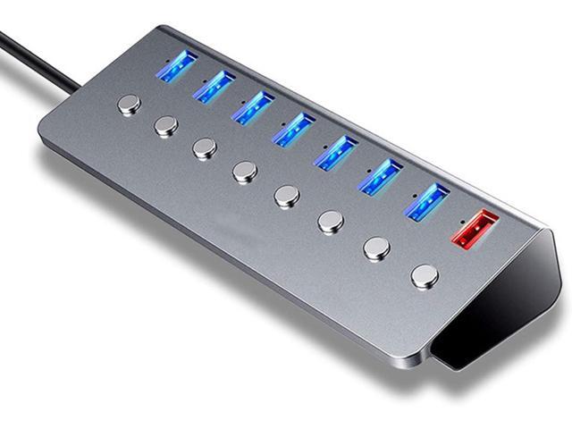 4-Port/8-port USB3.0 Hub With On Off Switch USB Splitter Multi-port ...