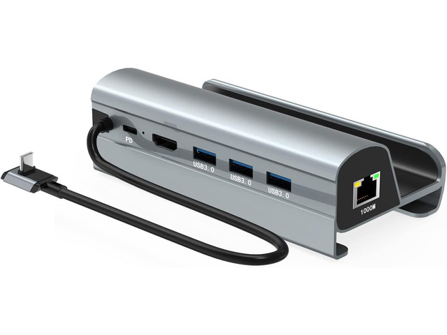 Dock Usb Module Alloy USB C Docking Station 6 in 1 USB Hub with 3 USB3.0 and PD 60W for ...