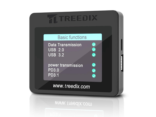 USB Cable Tester with 2.4" Color Screen for eMarker Reading, PD 3.0/3.1 ...