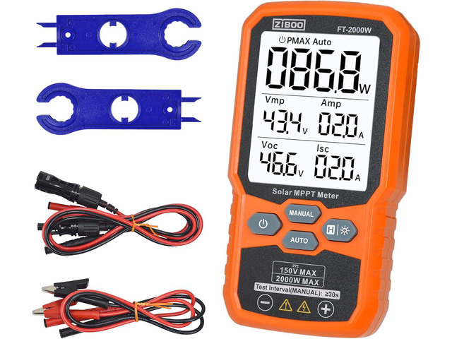 Power Module Tester FT-2000W Solar Panel Tester MPPT Meter - 2000W Max Power, 150V/35A PV ...