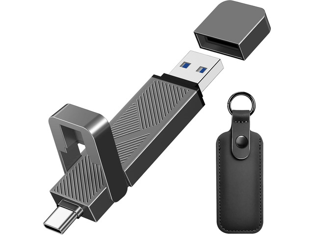 512GB USB3.2 Flash Drive Up to 500MB/s, High Speed External SSD USB-C ...