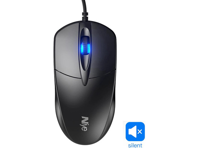 USB Wired Mouse Gamer Computer Office Gaming Silent USB Mouses 1000 DPI Mice Ergonomic for Macbook Laptop PC Non Slip Mouse Gamer Compatible with PC/Laptop/Desktop (Black)d