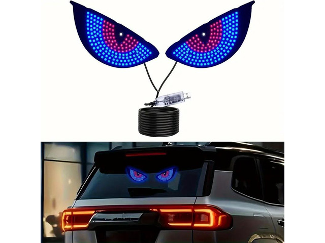 Amblive Devil Eye LED Car Light Red USB-Powered Evil Eye Ambient Light ...