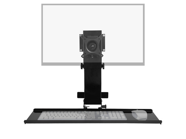 Fromager Keyboard Monitor Monitor Wall Mount with Foldable Keyboard Tray, for Mac mini/Small PCs ...