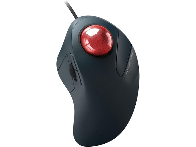 Wired Trackball Mouse for Large Hands Ergonomic Design Reduces Wrist & Muscle Strain Precision Tracking with Easy Index Finger Control Compatible with PC Laptop Windows Mac Red