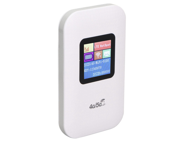 Unlocked 4G LTE Modem Router with SIM Card Slot, 1.44in LED Display ...
