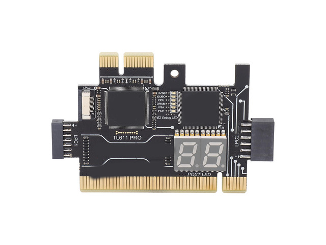 TL611 Pro Mainboard Debug Card, Diagnostic & Analyzer PC Kit, 4 Digit ...