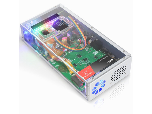 Freenove PC Case Kit for Raspberry Pi 5 with Cooling Fan,128GB M.2 NVMe ...