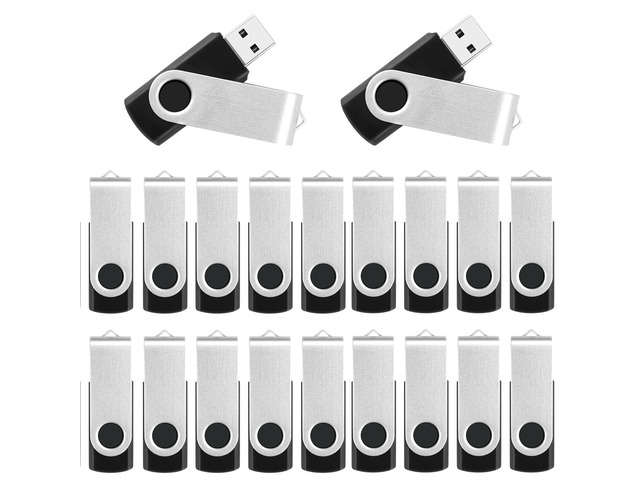 8GB Thumb Drives 20 Pack, Bulk USB Flash Drives Memory Stick Jump Drive ...