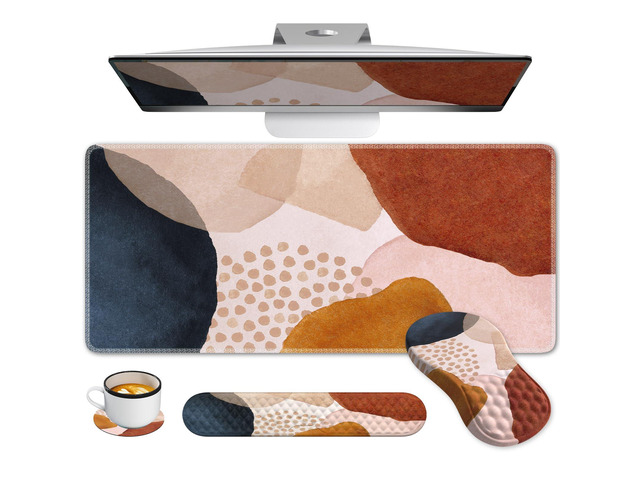 Computer Mouse Matt Anyshock Large Desk Matt for Desktop, Boho Desk Mat Set, Carpal Tunnel ...
