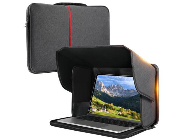 Laptop Sun Shade Laptop Bag with Sun Glare Shield Outdoors Work Privacy ...