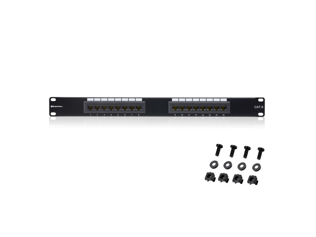 Cable Matters [UL Listed] 16 Port Patch Panel Wall Mount or Rackmount ...