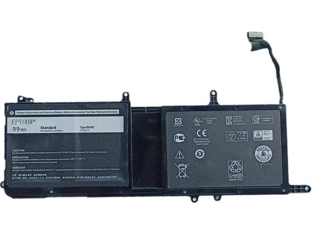 9NJM1 Laptop Battery 99Wh Compatible with Dell Alienware 15 R3 R4 ...