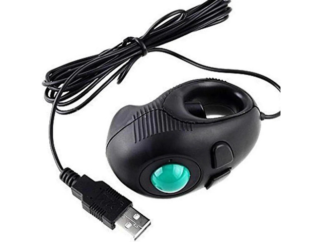 Solaris Mouse Aomoproing Ergonomic Handheld Trackball Mouse Wired Mini USB Portable ...
