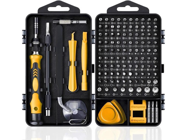 Computer Repair Kit, 122 in 1 Magnetic Laptop Screwdriver Kit ...