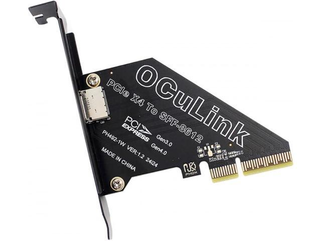 Adapter PCI-Express 4.0 PCIE 4X to Oculink SFF-8612 SFF-8611 Host Card ...