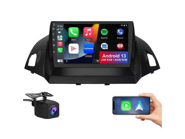 litillbuly Android 13 [2GB+64GB] Car Radio Compatible for Ford Escape ...