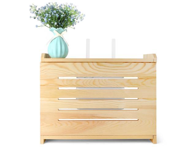 BEARUT Wooden Router Shelf Wall Mount WiFi Router Storage Box Modem ...
