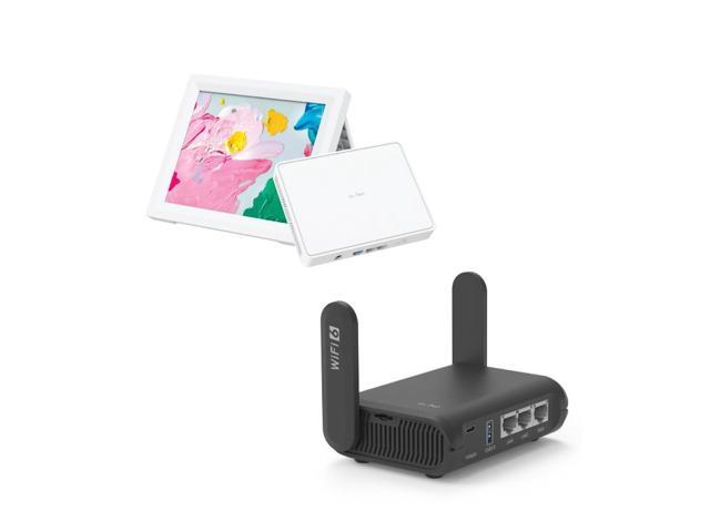 GL.iNet GL-B3000 (Marble) Wireless WiFi 6 Router with Wall-Mountable ...