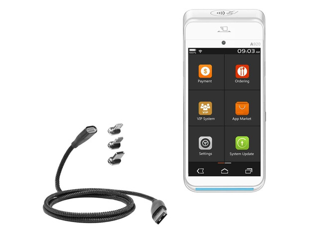 BoxWave Cable Compatible with Pax A920 - MagnetoSnap PD AllCharge Cable ...