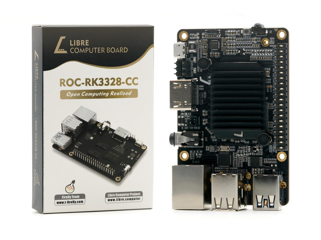 Renegade Linux Libre Computer Renegade Single Board ARM SBC ROC-RK3328-CC 4GB Mini ...