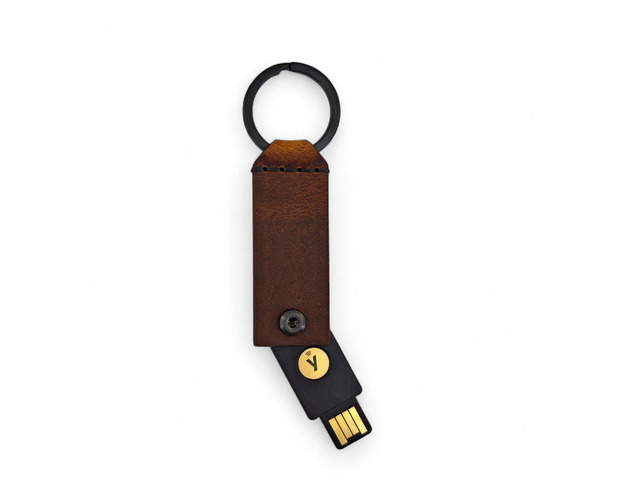 Yubikey Case Keychain Leather Case for YubiKey 5 NFC and 5C NFC, Protector Yubico, Flip Cover ...