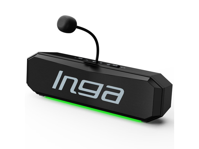 Inga Computer Center INGA Computer Speakers with Detachable Mic, Plug-and-Play USB Soundbar ...
