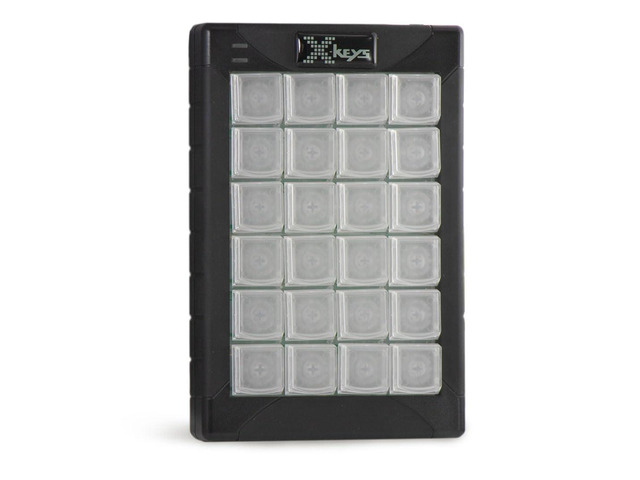 X-keys Programmable USB Keypads and Keyboards (24 Key, Black and White ...