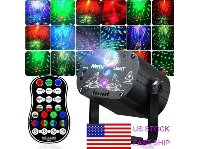 1024Pattern DJ Disco Party Stage Light Laser Projector LED RGB KTV Show ...