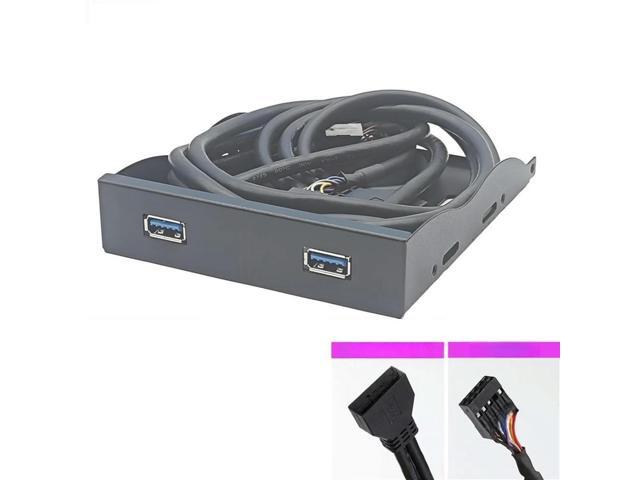 FOR 2Port USB 3.2 GEN1 5Gbps + 3.5mm Headphones Interface Front Panel ...