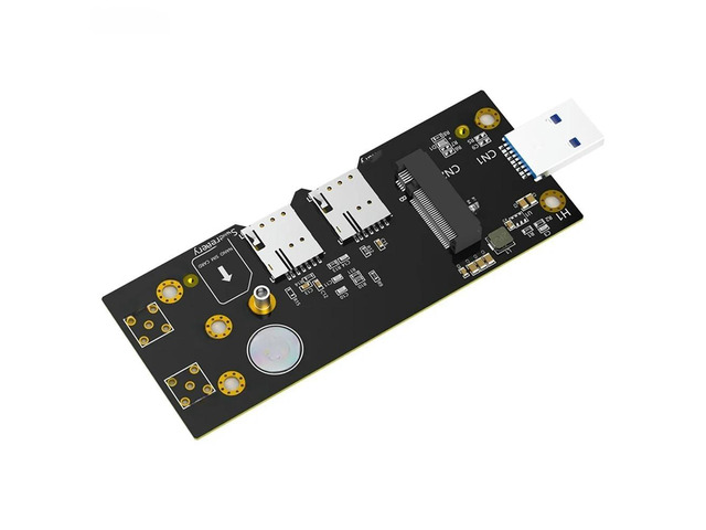 FOR M.2 NGFF 3G/4G/5G Module to USB3.0 Network Adapter Riser with Dual ...