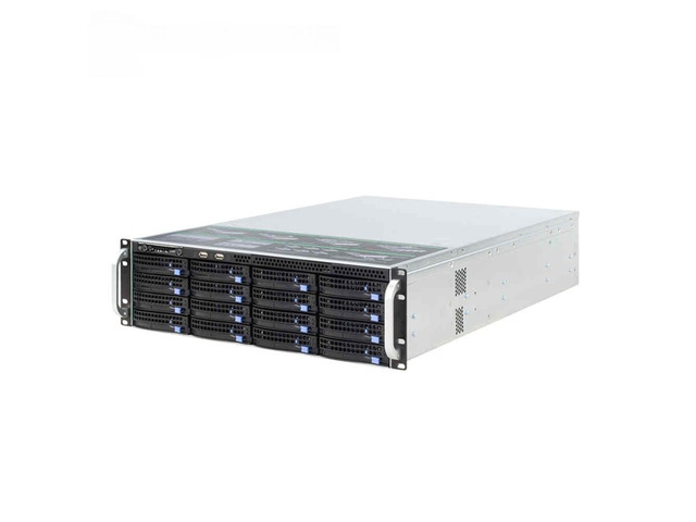 Mini Rack Chassis Hot-swap 3U rackmount chassis 650MM with 12GB mini HD backplane for 16 ...