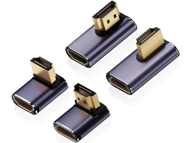 HDMI Male To HDMI Female 90 Degree Connector at ₹ 75/piece | HDMI