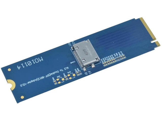 JAENFONG PCIe 4.0 M.2 to Oculink SFF-8612 M-Key SFF-8611 Adapter Card ...