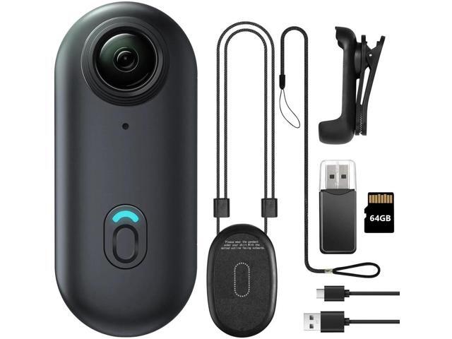 Mini Wearable Body Worn Action Camera, FHD 1080P, Thumb Size, Hands Free Recording With Premium Portable Camcorder Mount Anywhere For Security, Work, Guard, Travel, 128GB, Black