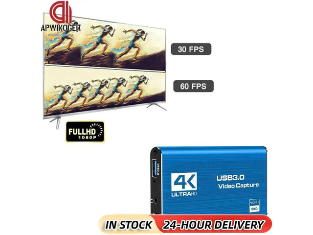 Camera Recoding Box 4K HDMI-Compatible USB 3.0 HDTV Camera Recording Box 1080P 60FPS Video ...