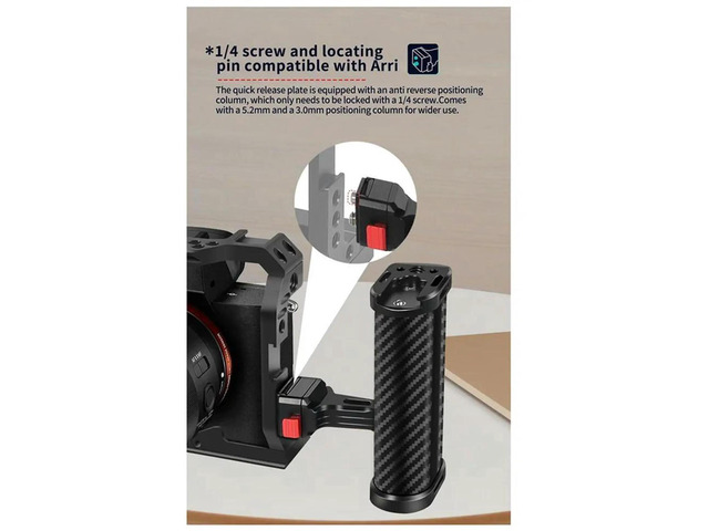 Quick-Disassembly Side Handles Universal Portable Camera Cage Left ...