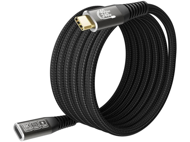 Usbc Egpu Cable JAENFONG USB-C for Thunderbolt 4 Extension Cable 40Gbps Data Transfer ...