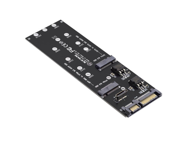 Chenyang Adaptateur M.2 NGFF B/M-Key SATA SSD Vers Disque Dur 2,5" - Convertisseur PCBA