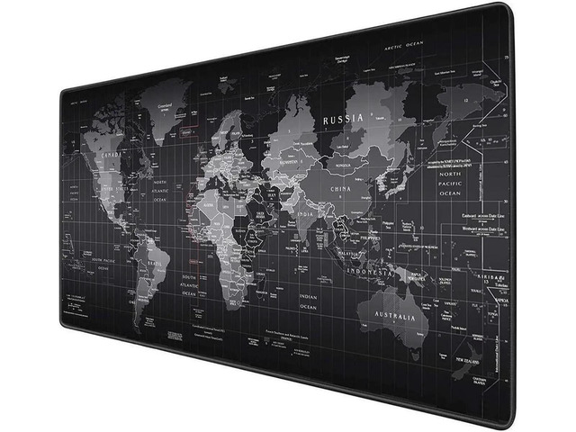 Extended Big Mouse Pad Gaming ,Large Desk Pad World Map , XXXL Desk Mat ...