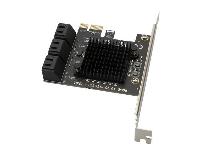 PCIe SATA Adapter 6 Port SATA III to PCI Express 3.0 X1 Internal ...